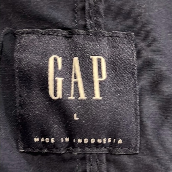 Gap women’s navy blue lightweight hooded utility jacket Size Large - Picture 7 of 8